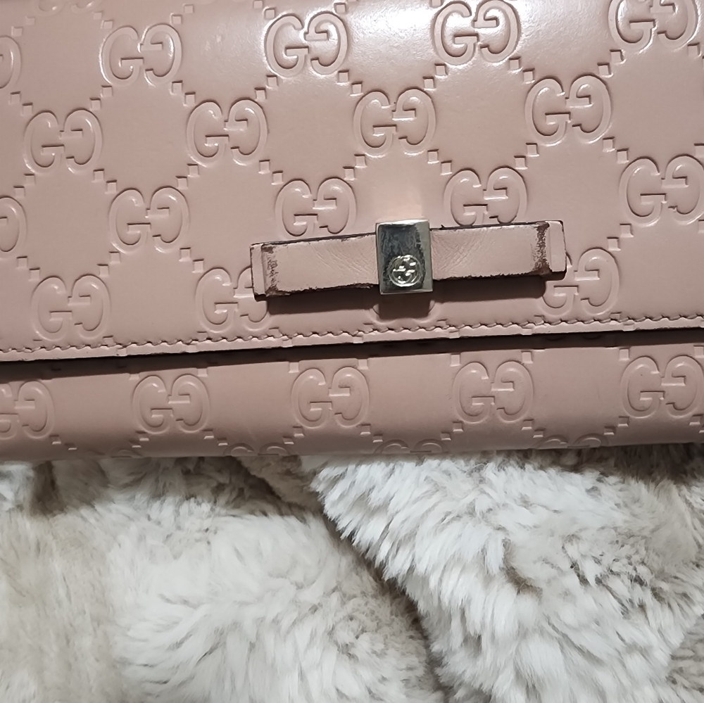 GUCCI Mauve Long Wallet With CoA